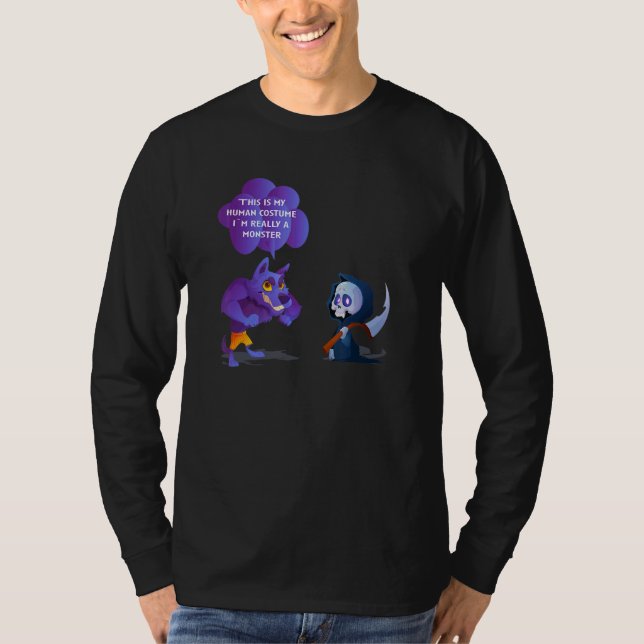 Camiseta This Is My Human Costume I`m Really A Monster (Anverso)