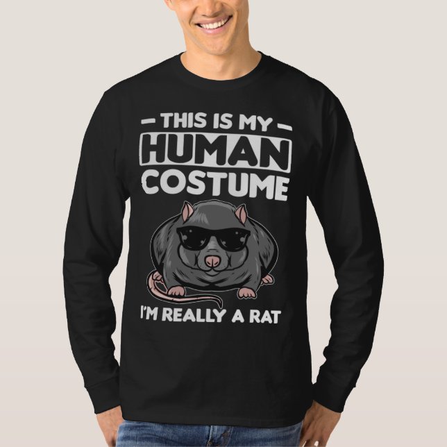 Camiseta This Is My Human Costume I´m Really A Rat (Anverso)