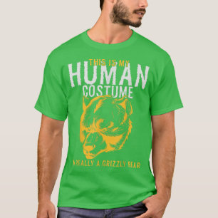 Camiseta This Is my Human Costume I'm Really A Bear Tee1924