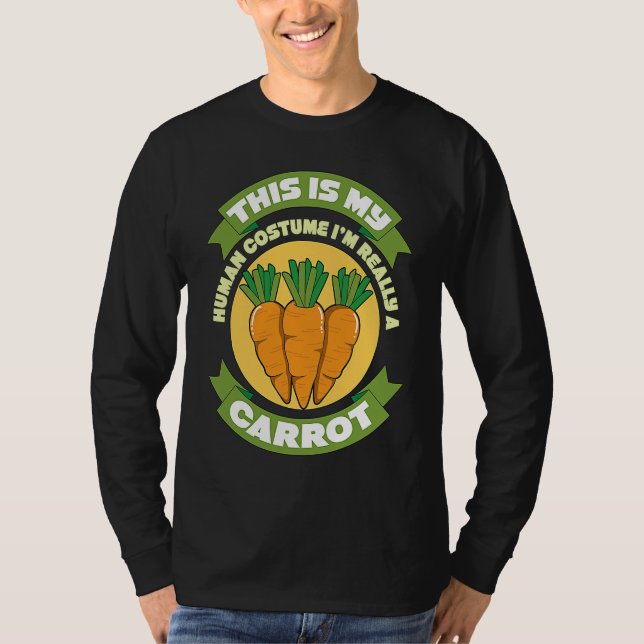 Camiseta This Is My Human Costume Im Really A Carrot  1 (Anverso)