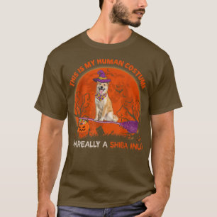 Camiseta This Is My Human Costume I'm Really A Shiba Inu Ha