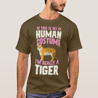 Camiseta This Is My Human Costume I'm Really A Tiger Hallow