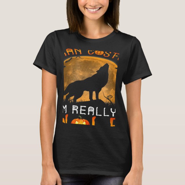 Camiseta This is My Human Costume I'm Really a Wolf Hallowe (Anverso)