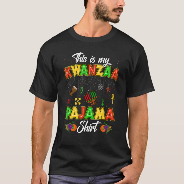 Camiseta This is my Kwanzaa pajama   Kwanzaa Party Decorati (Anverso)