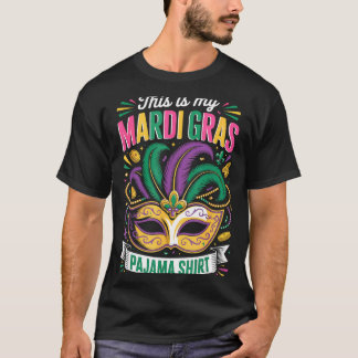 Camiseta This Is My Mardi Gras Pajama Mask Art 