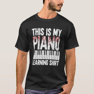 Camiseta This Is My Piano Learning Shirt - Pianist Piano Pl