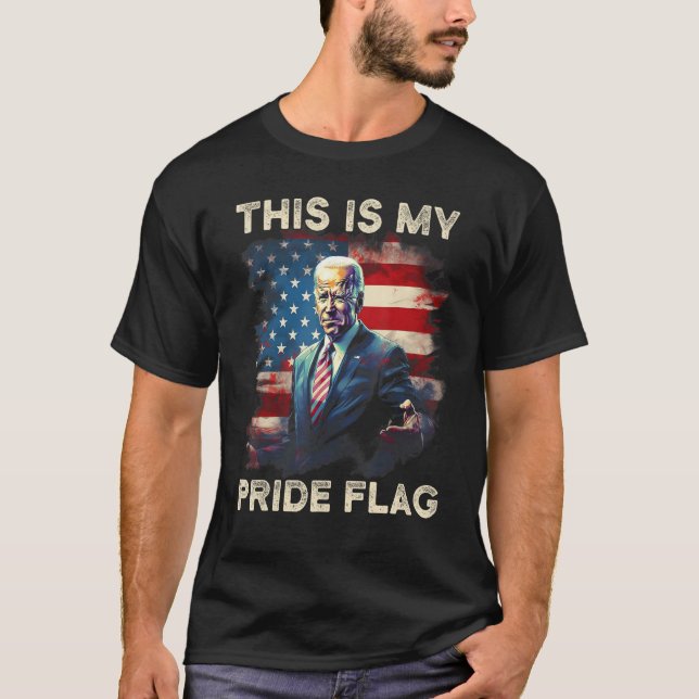 Camiseta This Is My Pride Flag USA American 4th of July Pat (Anverso)