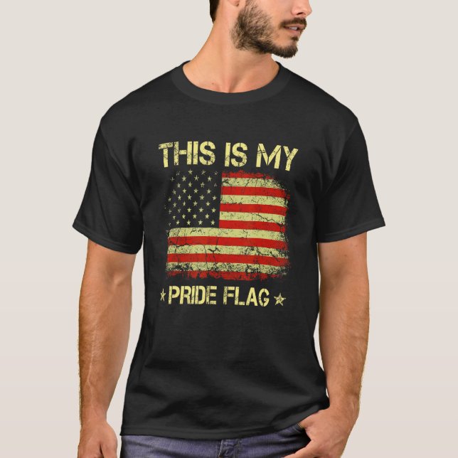 Camiseta This Is My Pride Flag Usa American 4th Of July Pat (Anverso)