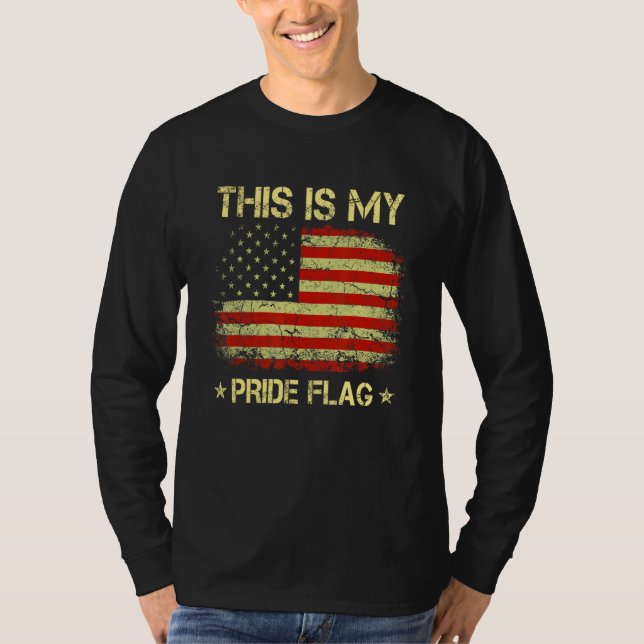 Camiseta This Is My Pride Flag Usa American 4th Of July Pat (Anverso)