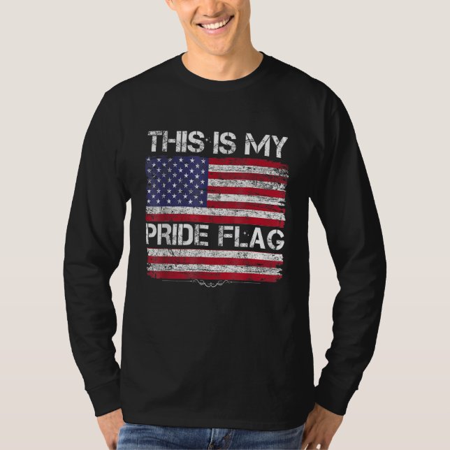 Camiseta This Is My Pride Flag USA American 4th Of July Pat (Anverso)