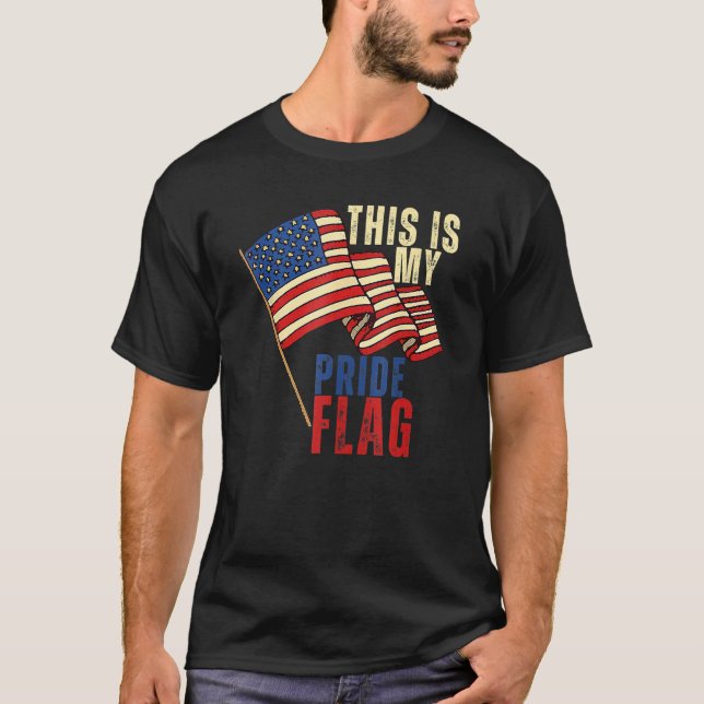 Camiseta This Is My Pride Flag USA American Patriotic 4th O (Anverso)