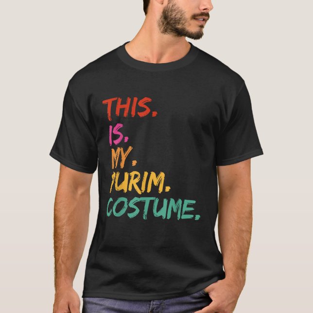 Camiseta This is my Purim Costume funny  (Anverso)