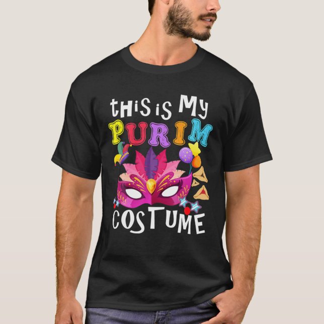 Camiseta This Is My Purim Costume Mardi Gras Carnival Costu (Anverso)