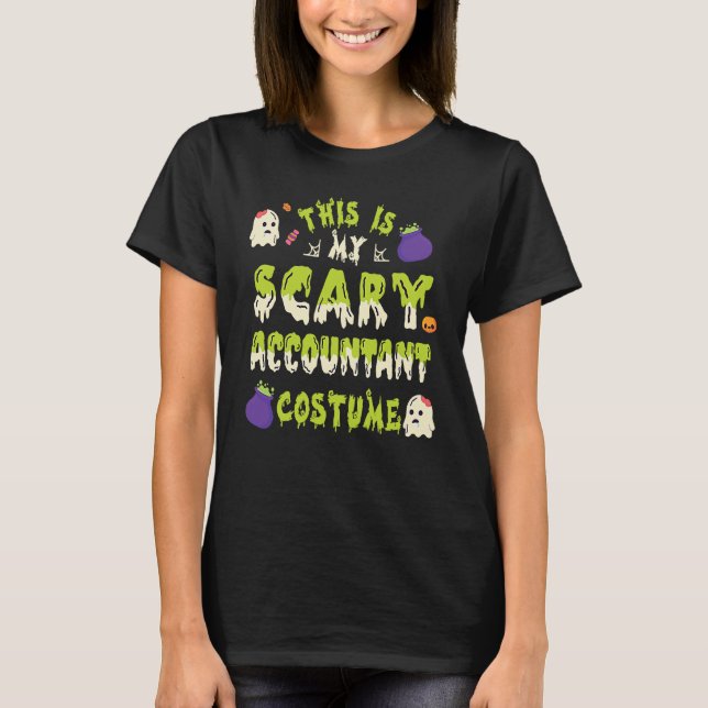 Camiseta This Is My Scary Accountant Costume Style Costume (Anverso)