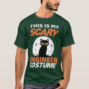 Camiseta This is my scary engineer costume for Halloween fu