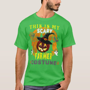 Camiseta This Is My Scary Farmer Costume Scary Pumpkin Hall