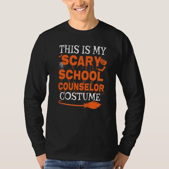 Camiseta This Is My Scary School Counselor Costume Spooky H (Anverso)