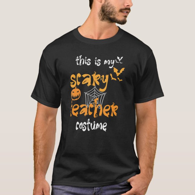 Camiseta This is my scary teacher costume halloween (Anverso)