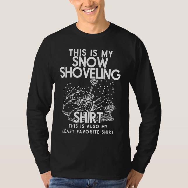 Camiseta This Is My Snow Shoveling  Funny Snow Removal (Anverso)