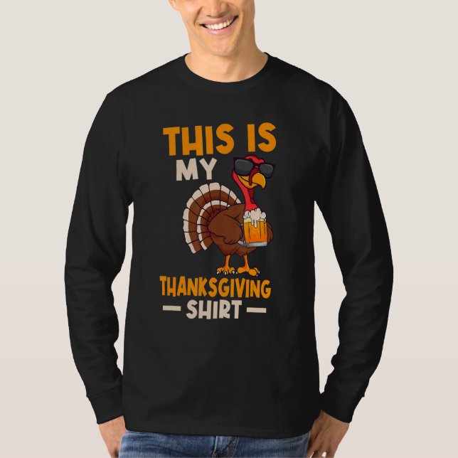 Camiseta This Is My Thanksgiving  Happy Turkey Day Thanksgi (Anverso)