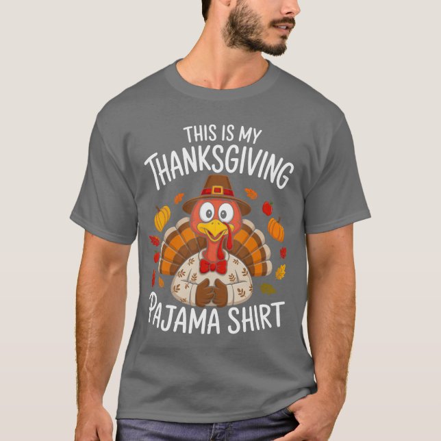 Camiseta This is My Thanksgiving Pajama (Anverso)