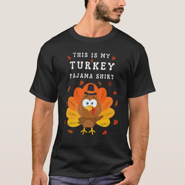 Camiseta This is My Turkey Pajama Tees  Pajamas Matching Fa (Anverso)