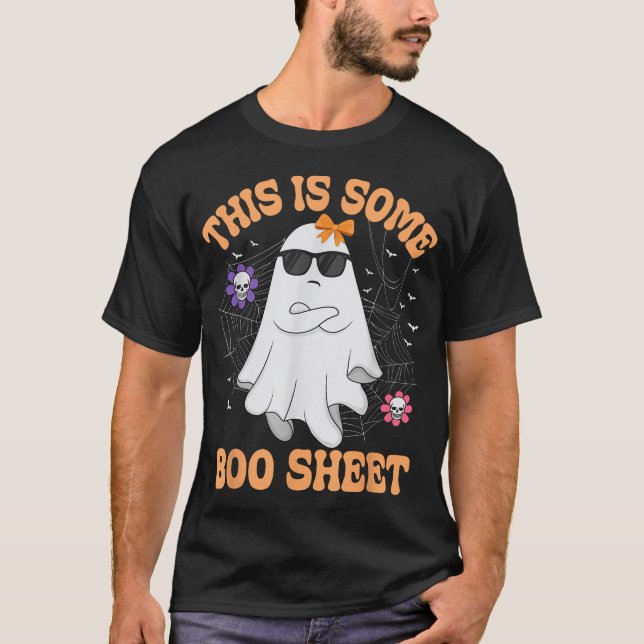 Camiseta This Is Some Boo Sheet Angry Ghost Halloween Men  (Anverso)