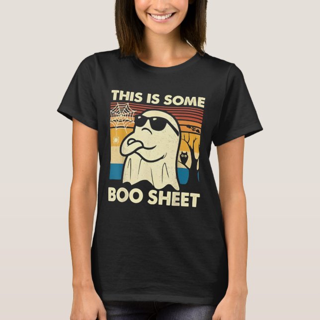 Camiseta This is Some Boo Sheet Ghost Retro Funny Halloween (Anverso)