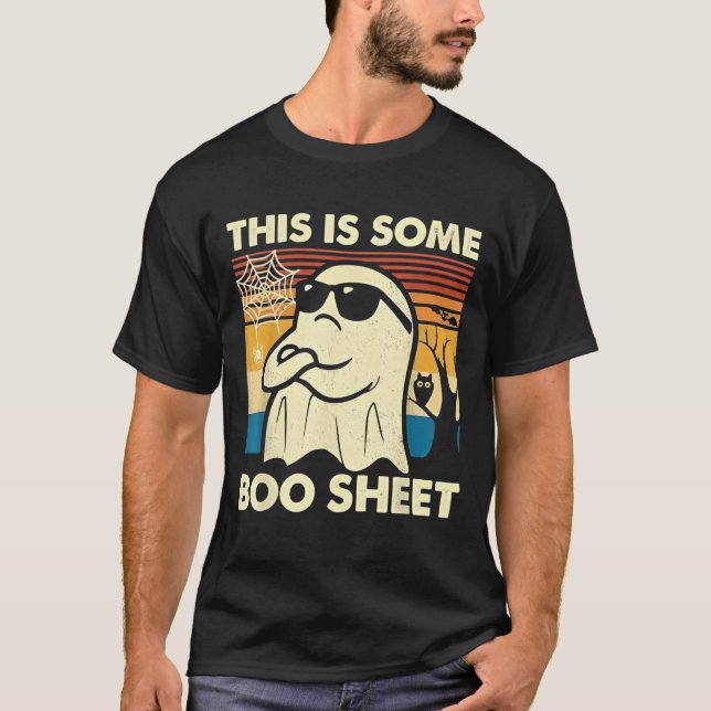Camiseta This is Some Boo Sheet Ghost Retro Funny Halloween (Anverso)