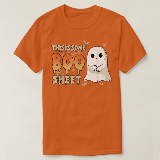 Camiseta This Is Some Boo Sheet Halloween Ghost Funny Costu (Diseño del anverso)