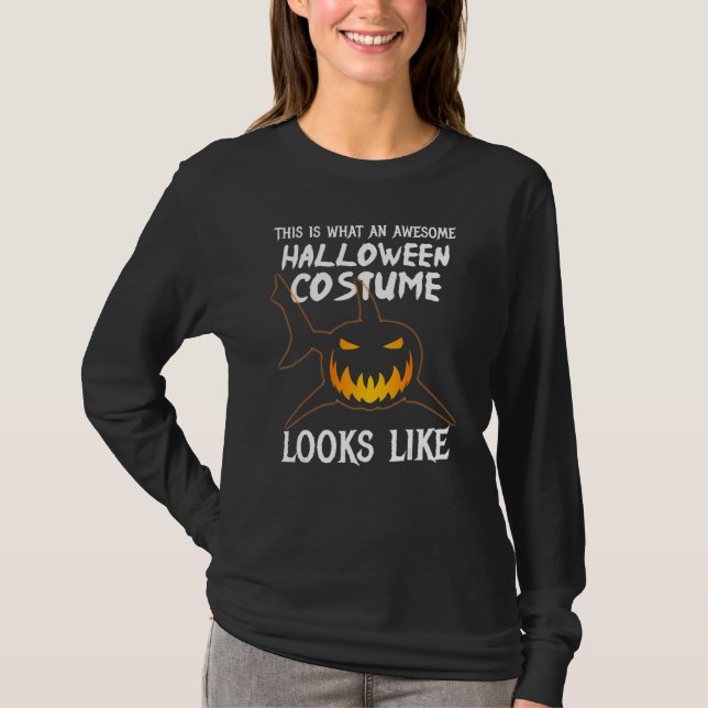 Camiseta This Is What An Awesome Halloween Costume Looks Li (Anverso)