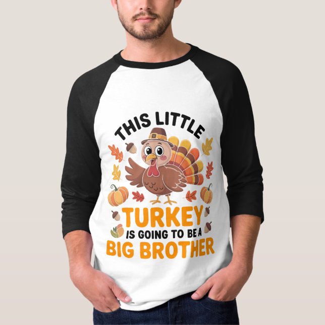 Camiseta This Little Turkey Big Brother Reveal T-shirt (Anverso)
