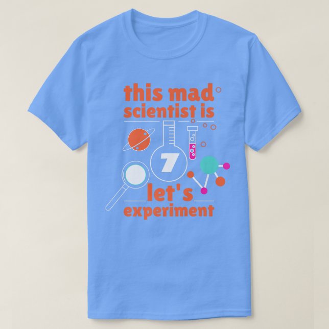 Camiseta This Mad Scientist is 7 Birthday Seventh 7th Scien (Diseño del anverso)
