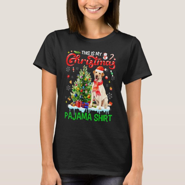 Camiseta This My Christmas Pajama   Labrador Retriever Sant (Anverso)