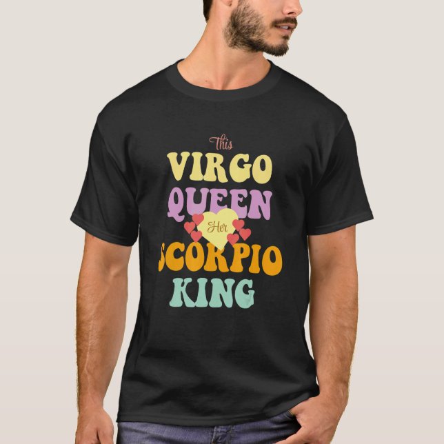 CAMISETA THIS VIRGO QUEEN LOVES HER SCORPIO KING (Anverso)