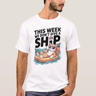 Camiseta This Week We Don't Give a Ship Cat Funny Summer