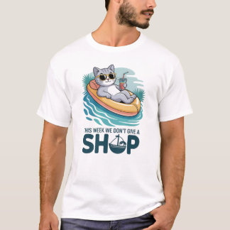 Camiseta This Week We Don't Give a Ship Cat Funny Summer