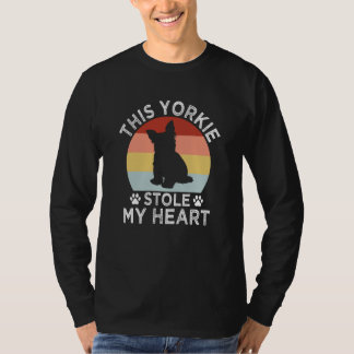 Camiseta This Yorkie Stole My Heart Yorkshire Terrier Dog  