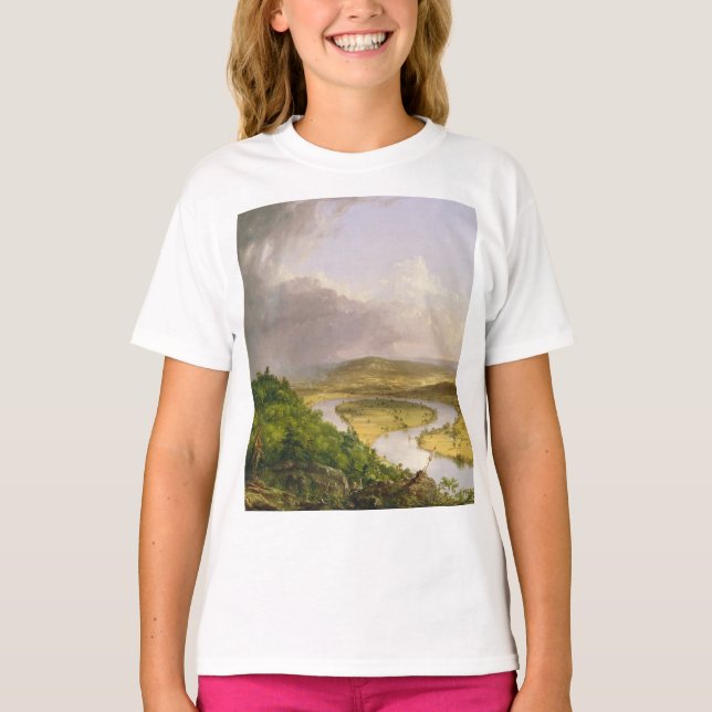 Camiseta Thomas Cole El Oxbow El Río Connecticut (Anverso)