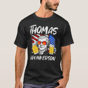 Camiseta Thomas Drunkerson Thomas Jefferson Ee.Uu. Flag Bee