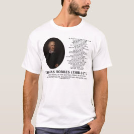 Camiseta Thomas Hobbes el hombre solitario y pobre presupue