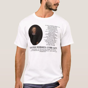 Camiseta Thomas Hobbes el hombre solitario y pobre presupue