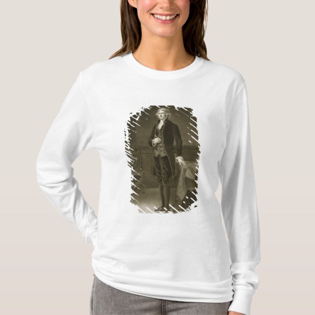 Camiseta Thomas Jefferson, 3ro presidente del Stat unido (Anverso)