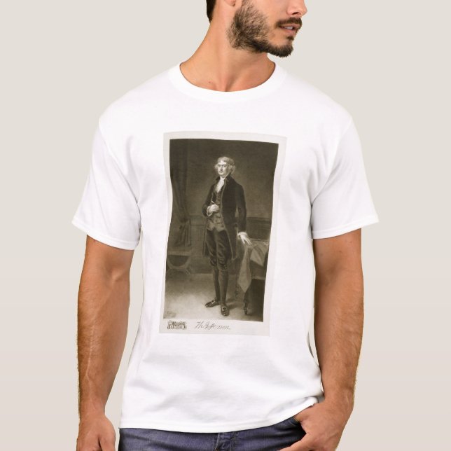 Camiseta Thomas Jefferson, 3ro presidente del Stat unido (Anverso)