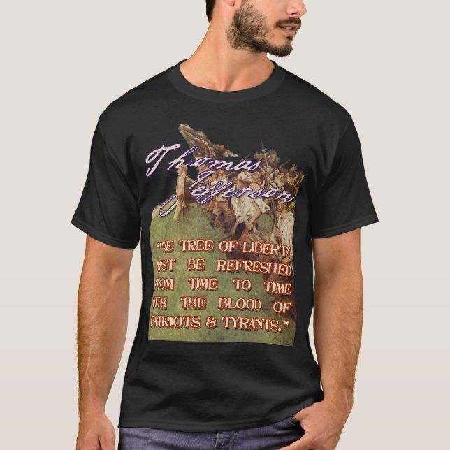 Camiseta Thomas Jefferson el árbol de la libertad (Anverso)