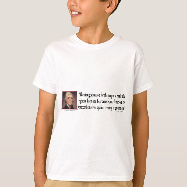 Camiseta Thomas Jefferson En Control De Armas (Anverso)