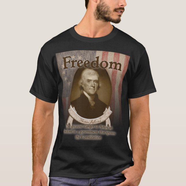 Camiseta Thomas Jefferson - libertad (Anverso)