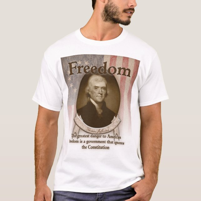 Camiseta Thomas Jefferson - libertad (Anverso)