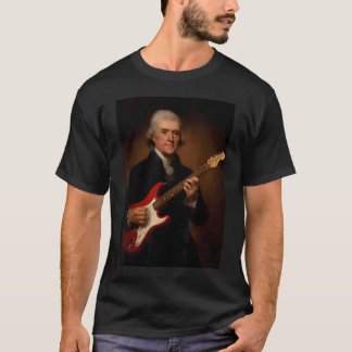 Camiseta Thomas Jefferson tocando la eléctrica