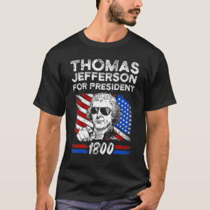 Camiseta Thomas Jefferson Usa Flag American Cuarto De Julio